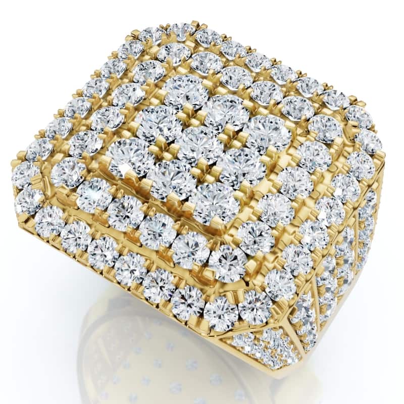 Bliss Diamond 5Ct TW Men's Diamond Ring Gold Lab Grown