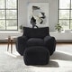 preview thumbnail 13 of 23, Plush Cloud-Like Bean Bag Chair & Ottoman Set - Soft Microsuede Lounger for Living Room/Playroom