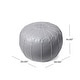 preview thumbnail 31 of 35, Nuloom Handmade Moroccan Leather Filled Ottoman Pouf