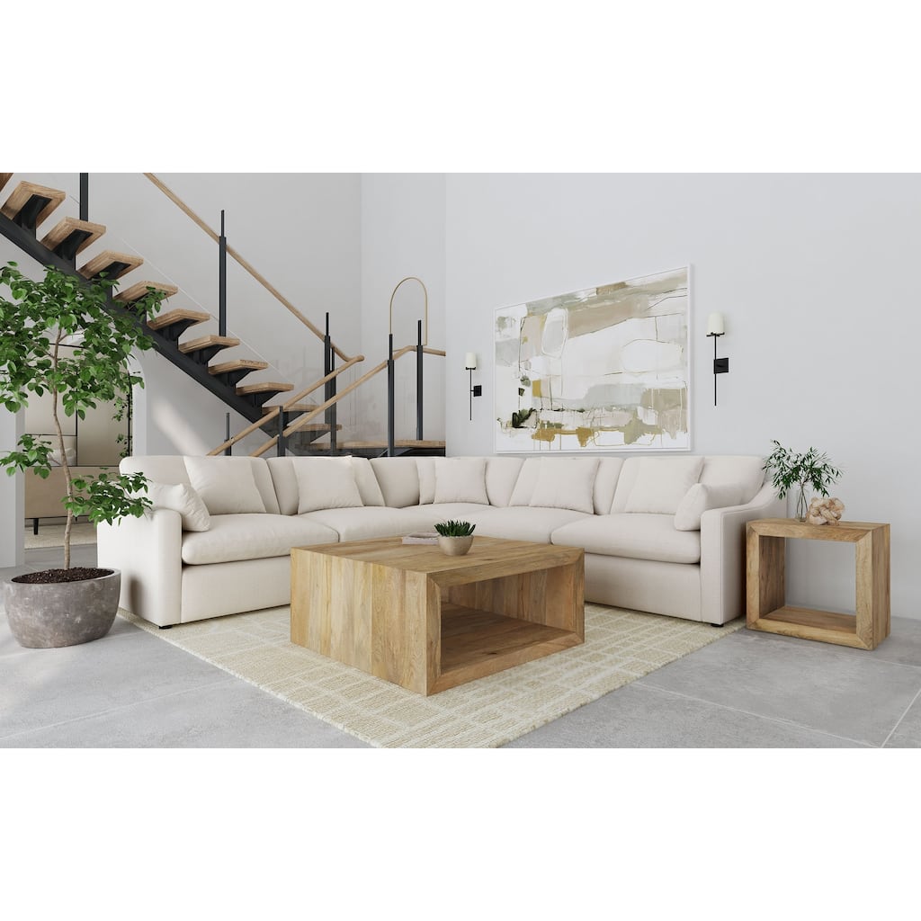 Hobson 5-Piece Upholstered Modular Sectional Sofa