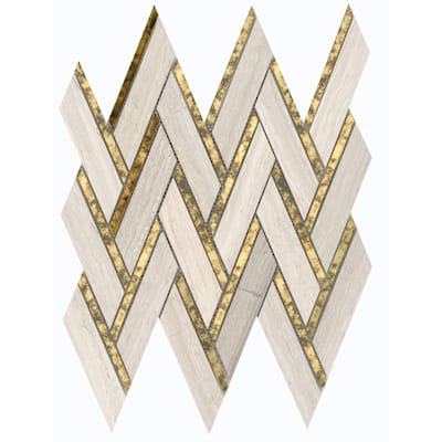 Emser Tile Impulse - 14" x 15" Parallelogram Herringbone Mosaic Floor