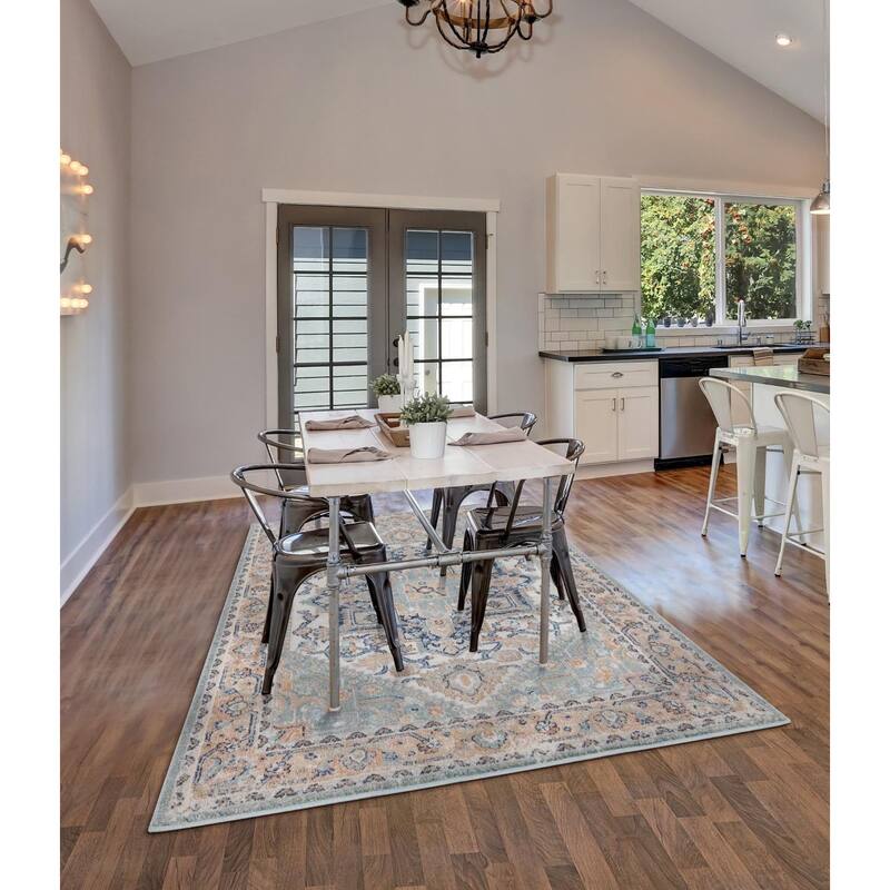 Luxe Weavers Oriental Medallion Area Rug, Stain-Resistant Carpet