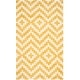 preview thumbnail 6 of 42, SAFAVIEH Handmade Cambridge Lorraine Modern Wool Rug 4' x 6' - Ivory/Gold - Rectangle