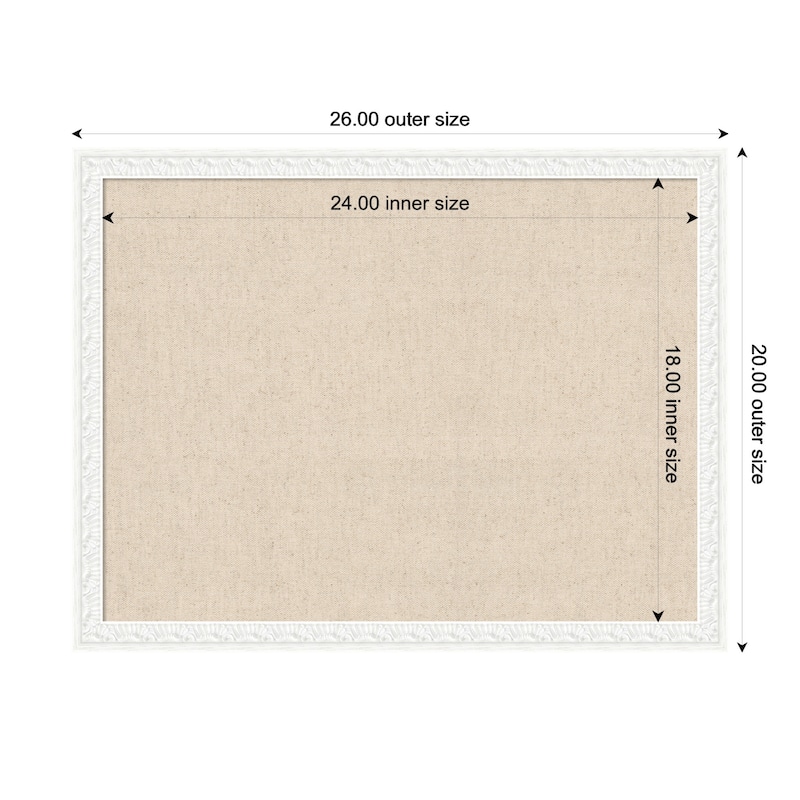 Kate and Laurel Pinboard Neutral Linen