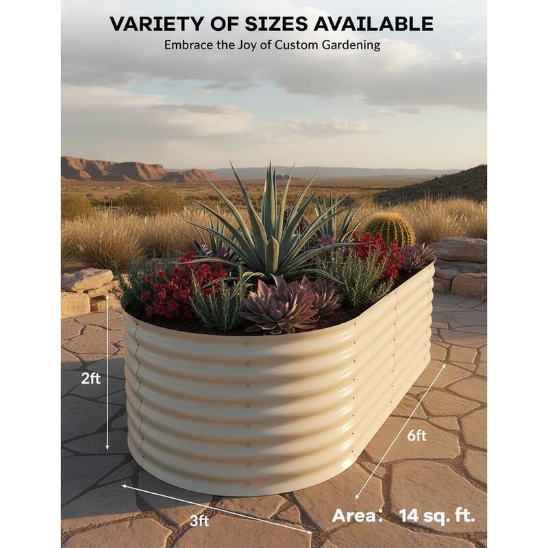 Outdoor Galvanized Raised Garden Beds