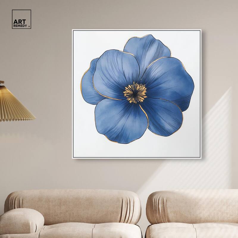 Blue Brilliance II Canvas by Art Remedy
