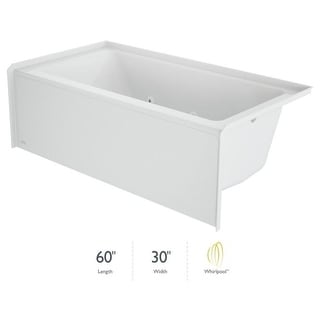 Jacuzzi Signature 60" Three Wall Alcove Acrylic Whirlpool Tub with
