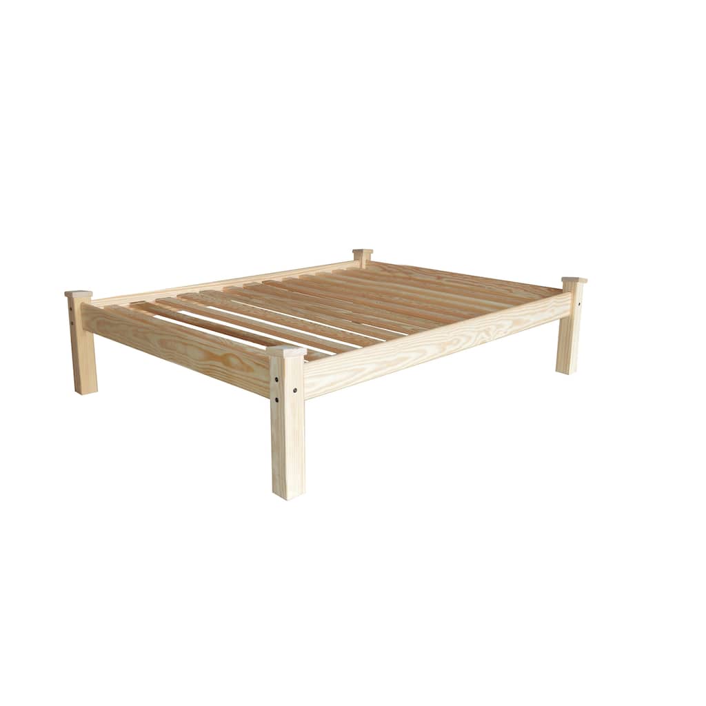 Homestead Unfinished Solid Pine Queen Bedframe