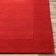 preview thumbnail 5 of 21, Hand Loomed Odessa Solid Bordered Tone-On-Tone Wool Area Rug