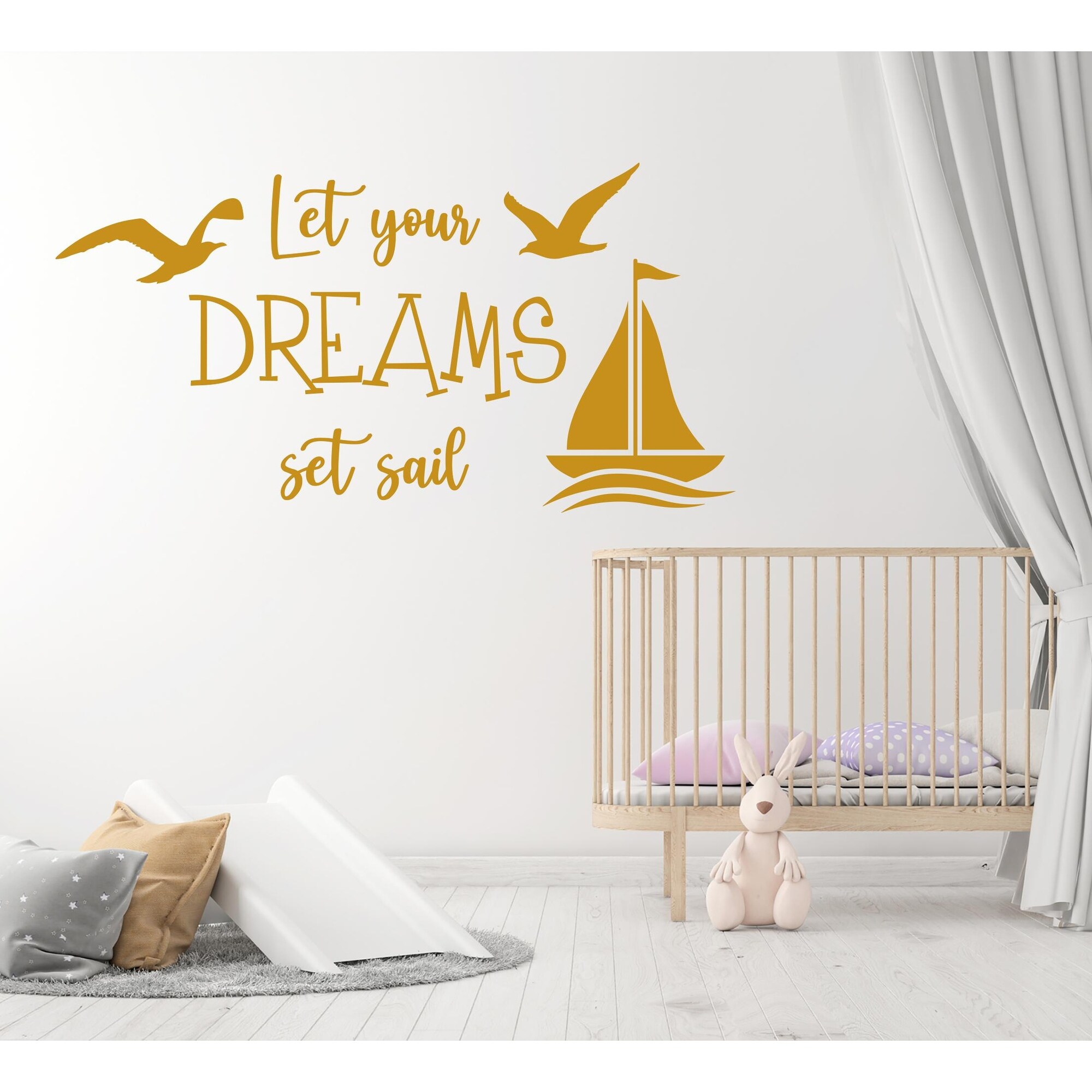 Wall Decal Quote Let Your DREAMS Set Bed Bath Beyond