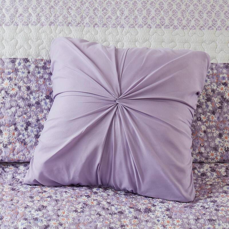 4 PCS Full/Queen Seersucker Quilt Set with Throw
