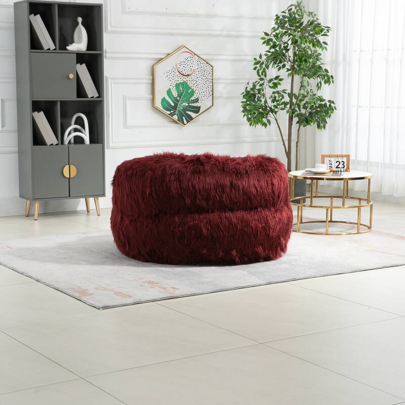 Bean Bag Chair,Floor Sofa with Handle,Accent Sofa Chair with Ottoman for Gaming Reading Relaxing