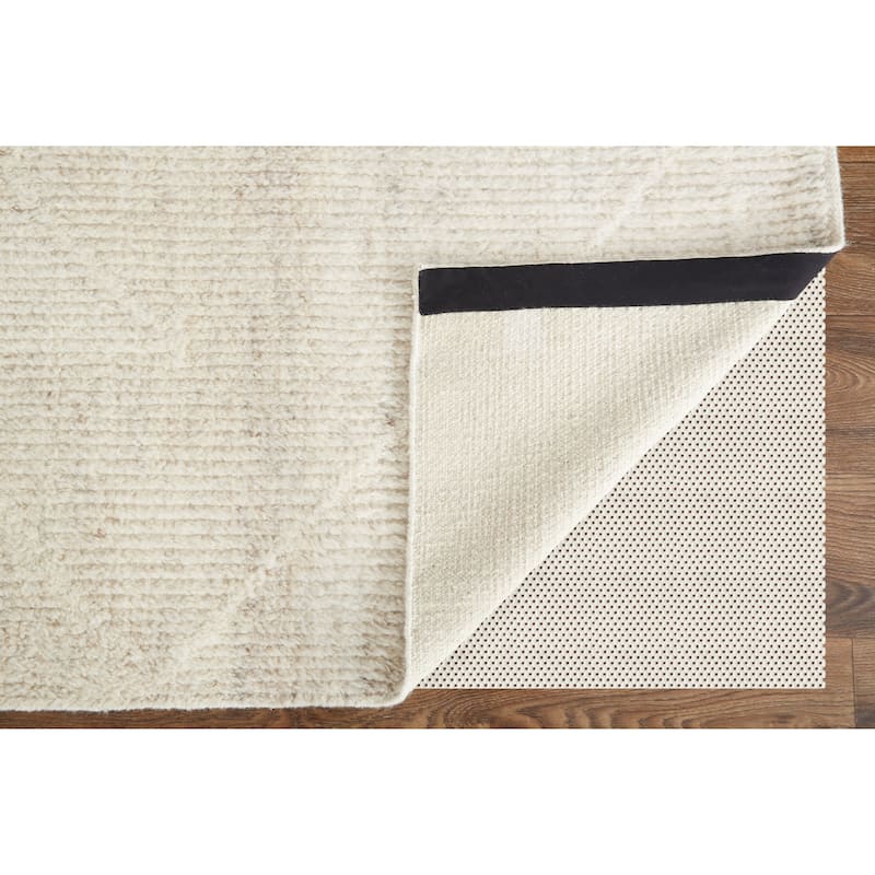 Grand Bazaar Rheed Hand Knotted Solid Modern Area Rug