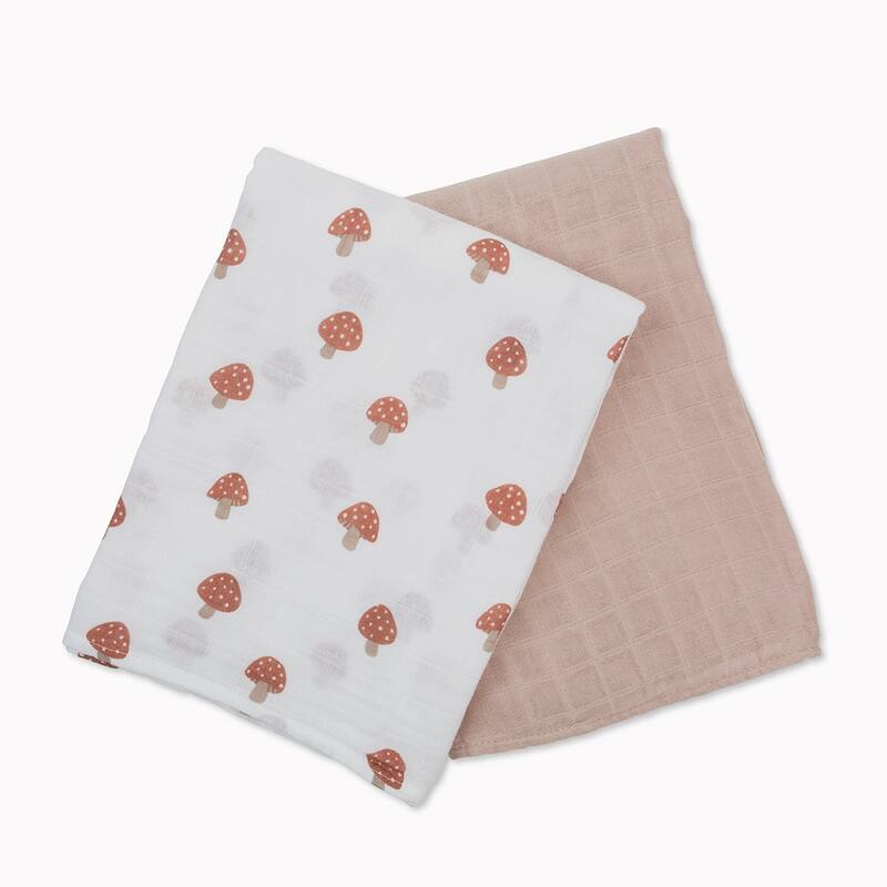 lulujo 2 PK Muslin Swaddling Blankets