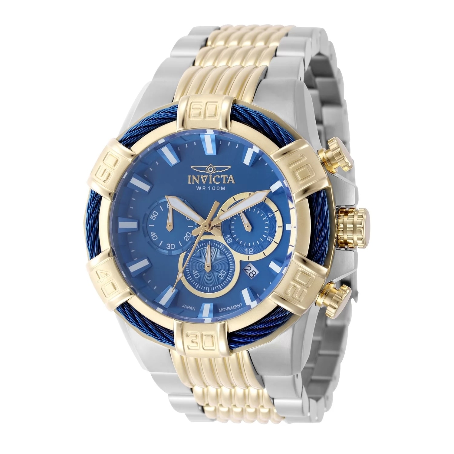 Invicta Men's 49903 Bolt Quartz VD53 Brass Dial Watch