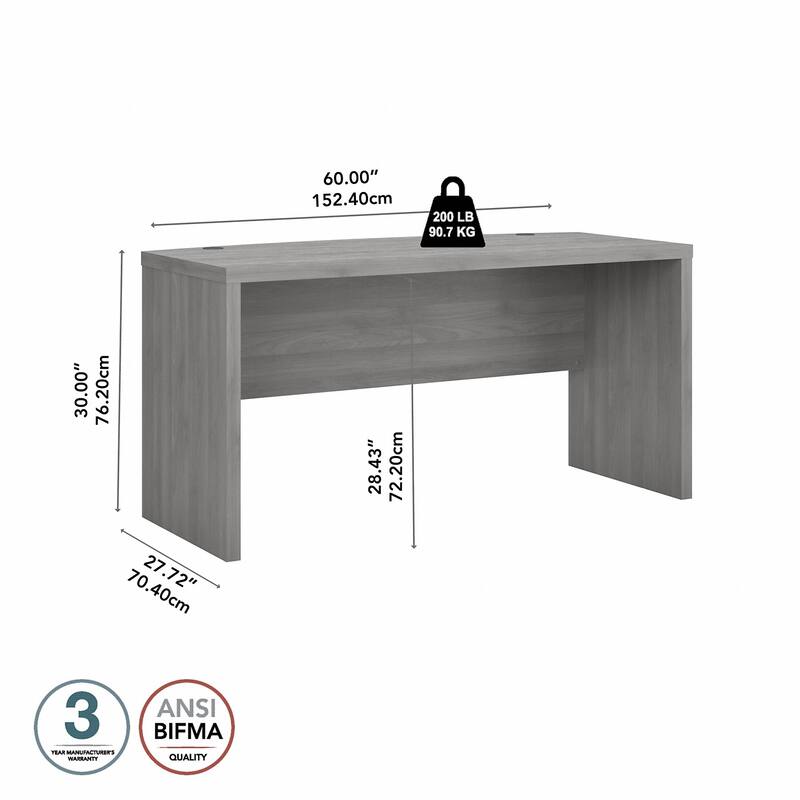 Echo 60W Bow Front Desk by Bush Business Furniture