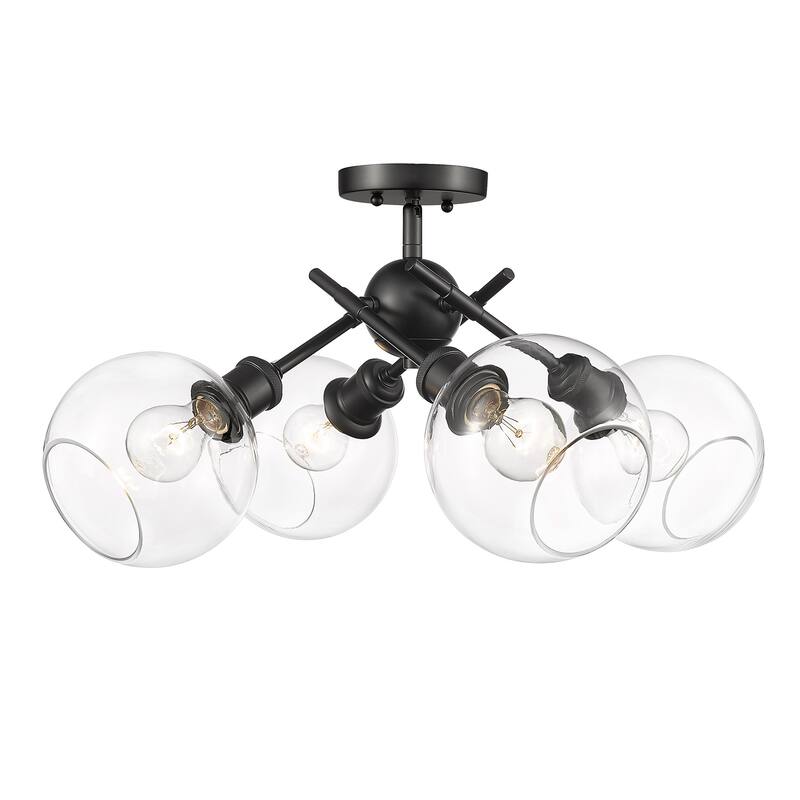 Axel 6.5" Wide 4-Light Semi-Flush