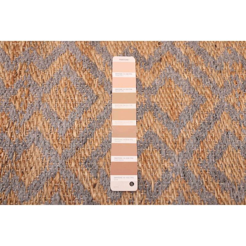 ECARPETGALLERY Flat-Weave Palas Denizli Tan Jute, Rayon Kilim - 5'3 x 7'6