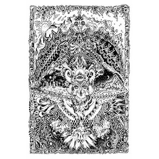 Stray Pysch Line Art Tapestry Wall Art Huge Poster 60x90 Inches Beach Sheet 60 X 90 Inches On Sale Overstock 2228