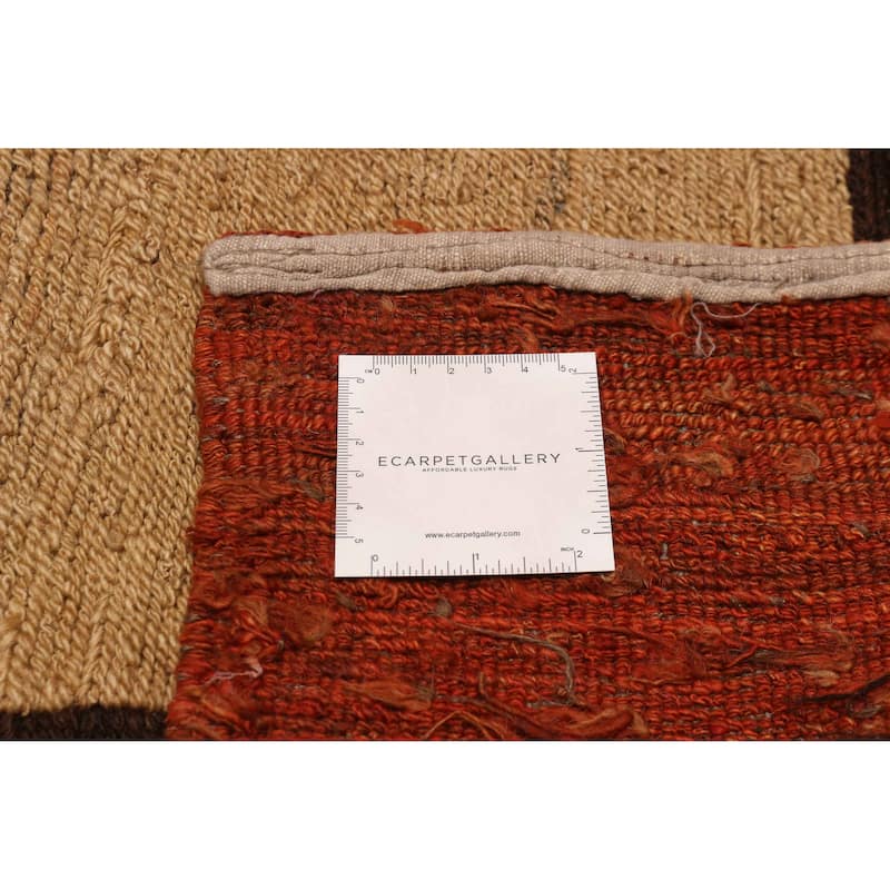 ECARPETGALLERY Flat-Weave Lahor Finest Copper Wool Tapestry Kilim - 13'1 x 12'6