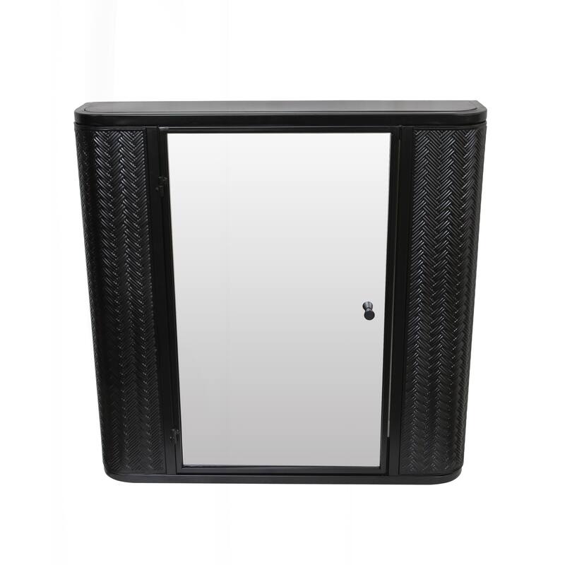 Modern Wall-Mounted Bathroom Cabinet with Mirror and Inner Shelves for Storage