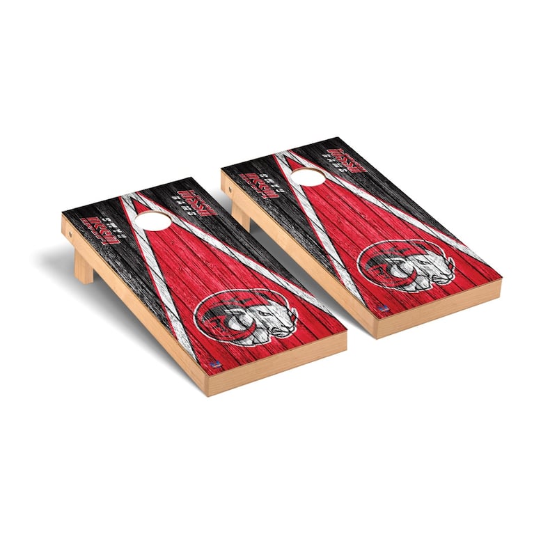 Winston Salem State Rams Weathered Cornhole Board Set