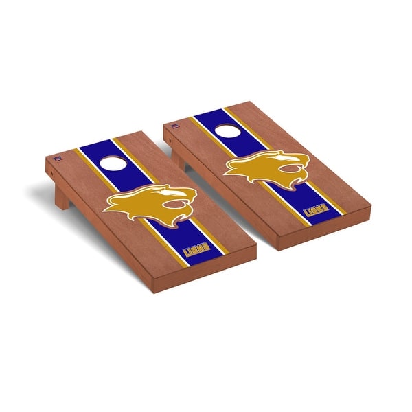 slide 2 of 5, Georgian Court Lions Rosewood Cornhole Board Set