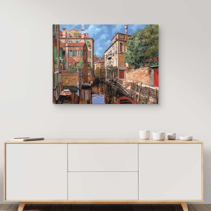 Luce a Venezia by Guido Borelli Canvas Art Print
