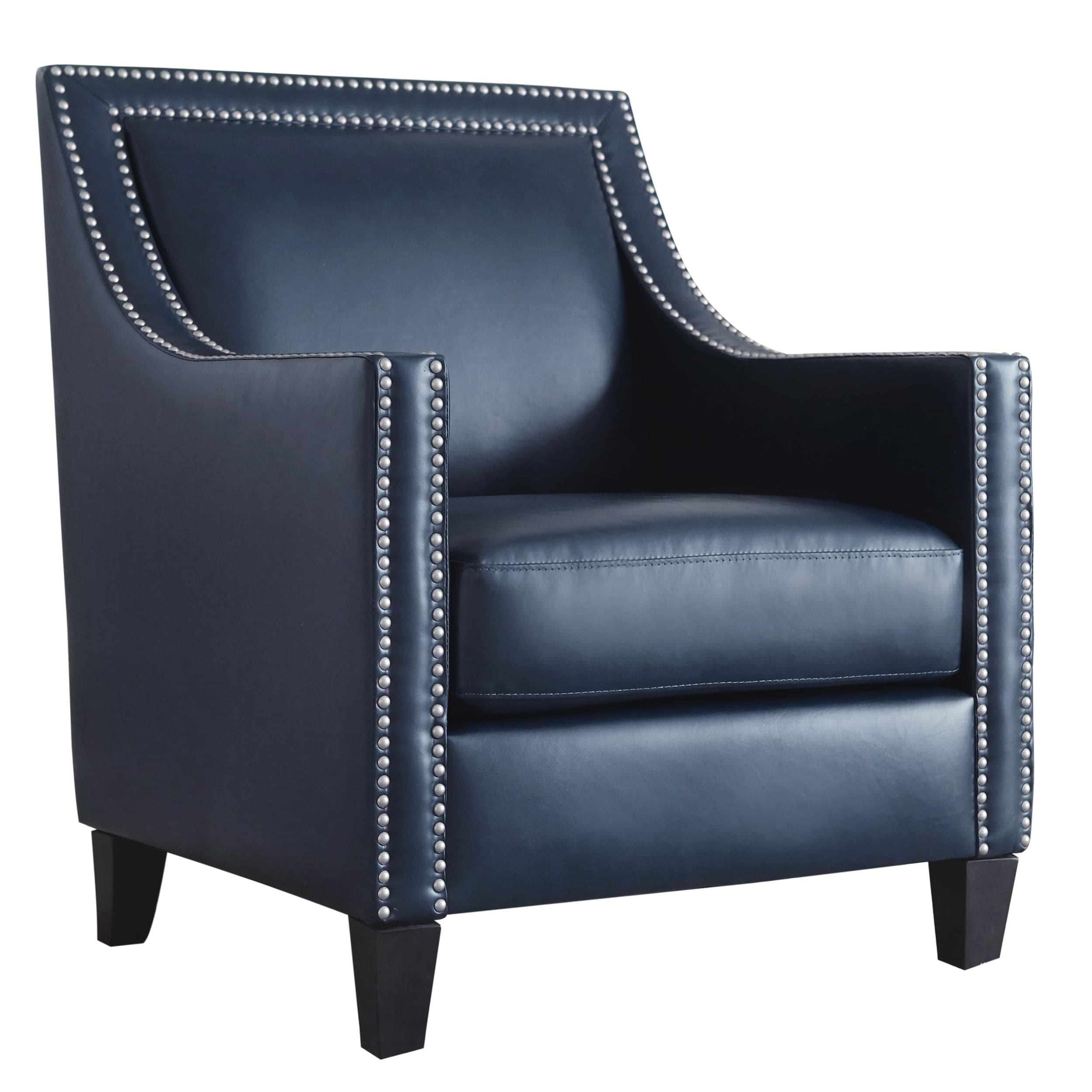Abbyson Kennedy Leather Nailhead Armchair