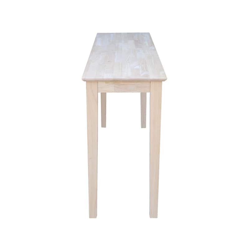 Shaker Extended Length Console Table - Unfinished