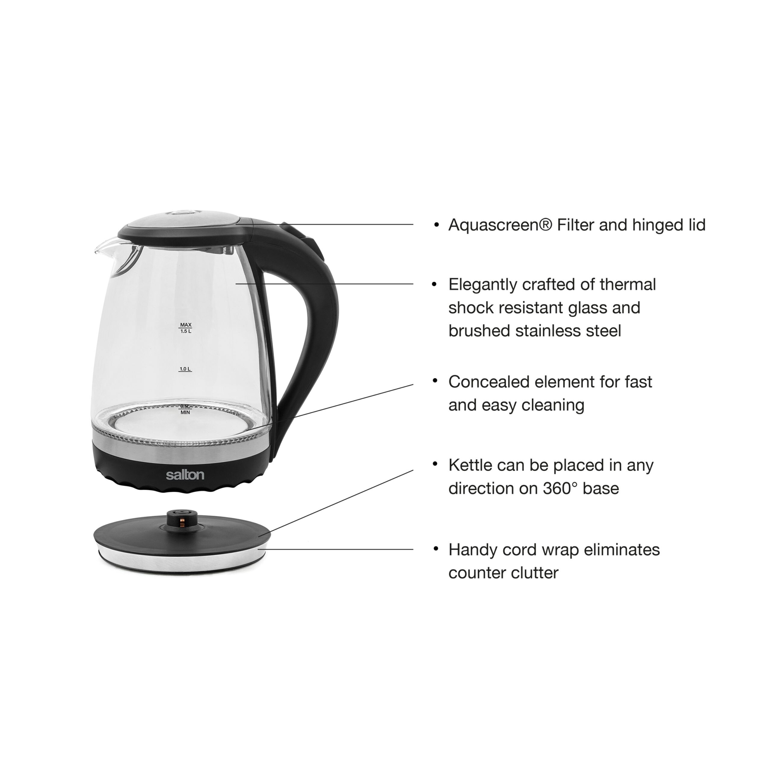 Salton online glass kettle
