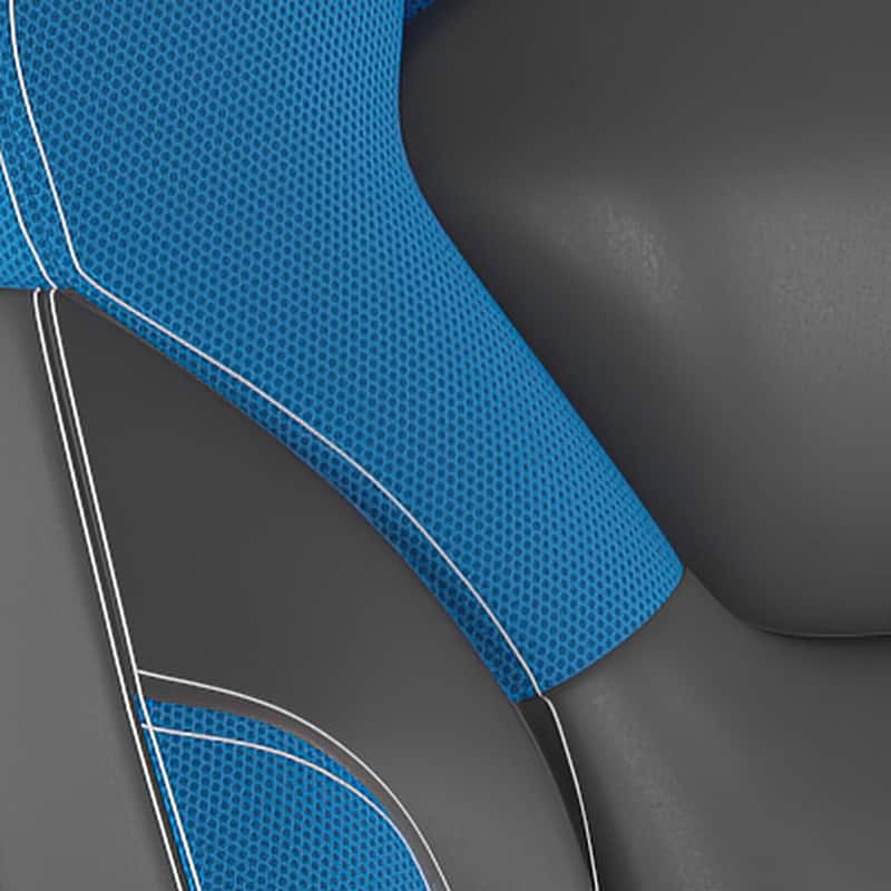 Office Gaming Chair with Skater Wheels & Flip Up Arms - LeatherSoft