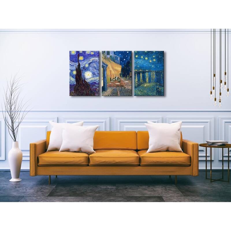Art 3 Panels Canvas Prints of Vincent Van Gogh Paintings