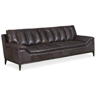 Kandor Leather Stationary Sofa - 100"W x 35.5"H x 39"D