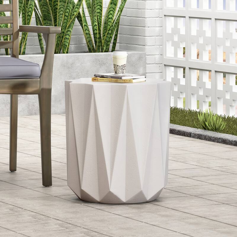 Outdoor LightWeight Concrete Side Table