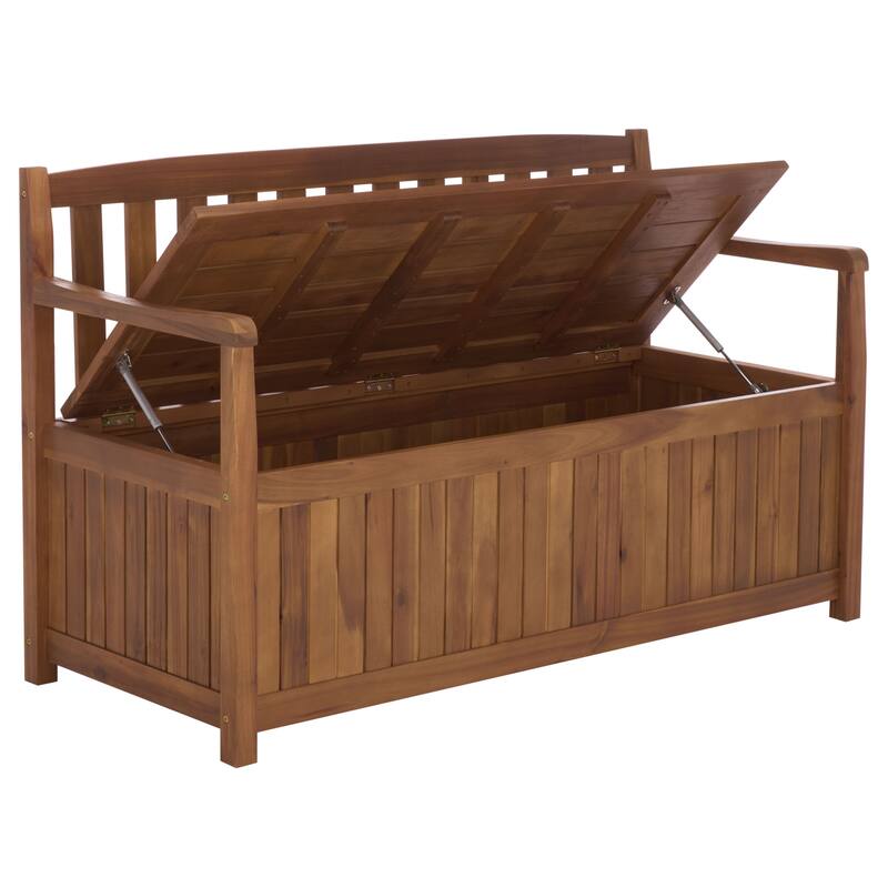 SAFAVIEH Outdoor Living Kelter Bench Box - 54"W x 23"D x 33"H