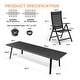 preview thumbnail 2 of 39, 9/11/13-Piece Luxury Outdoor Dining Set All-Weather Aluminum Patio Furniture Foldable Chairs