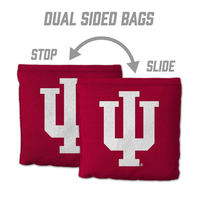 Indiana Hoosiers NCAA Dual Sided Pro Stop & Slide Cornhole Bags