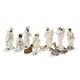 preview thumbnail 78 of 77, Glitzhome 12pcs Resin Christmas Multi/ Blue/ Ivory Nativity Figurines Set