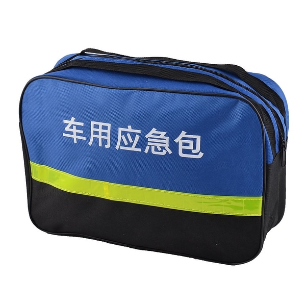 Home School Oxford Cloth Survival Emergency First Aid Rescue Storage Bag Blue