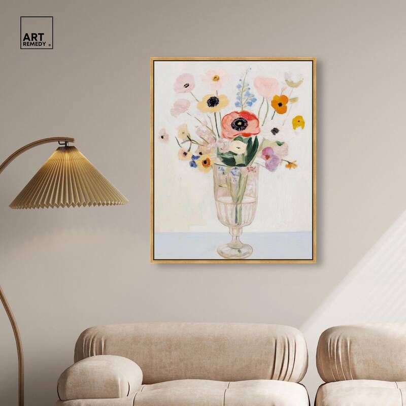 Gentle Bouquet Canvas by Art Remedy