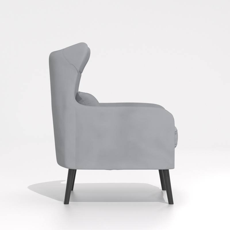 Velvet Accent Chair Comfy Oversized Reading For Living Room(Set of 2)