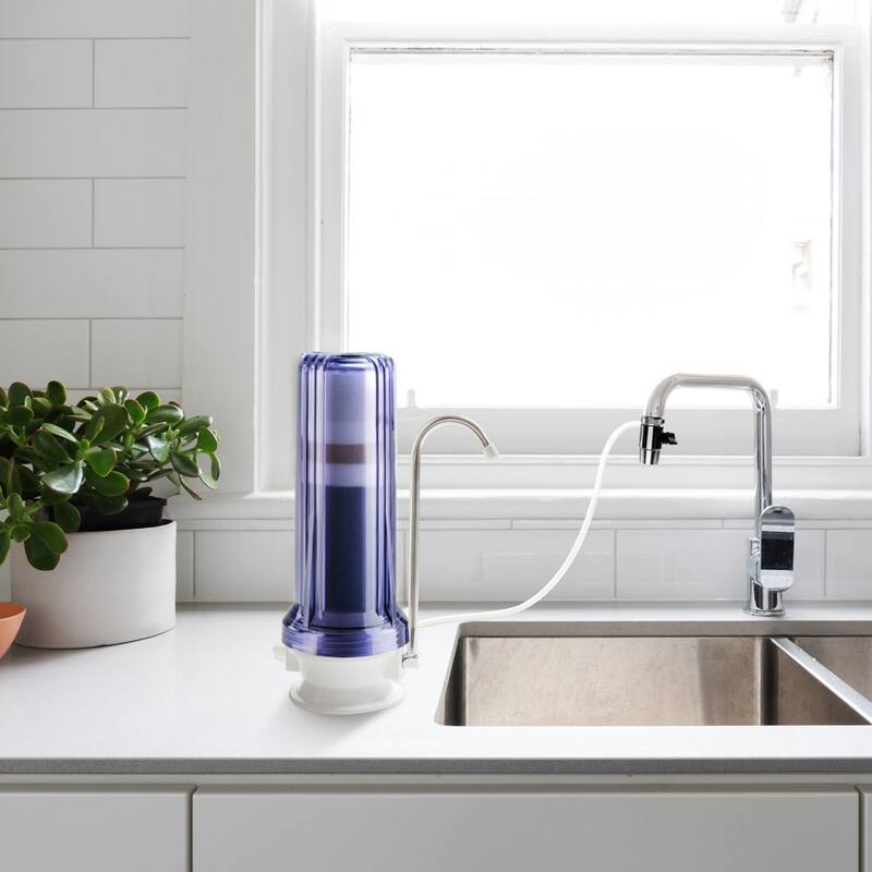 iSpring CT10-CL Countertop Multi Filtration Drinking Water Filter Dispenser - Clear