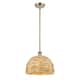 Option Antique Brass / Natural Rattan