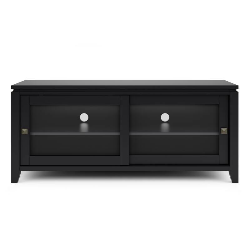 WYNDENHALL Essex Wood TV Media Stand - 48'' x 17.5'' x 21