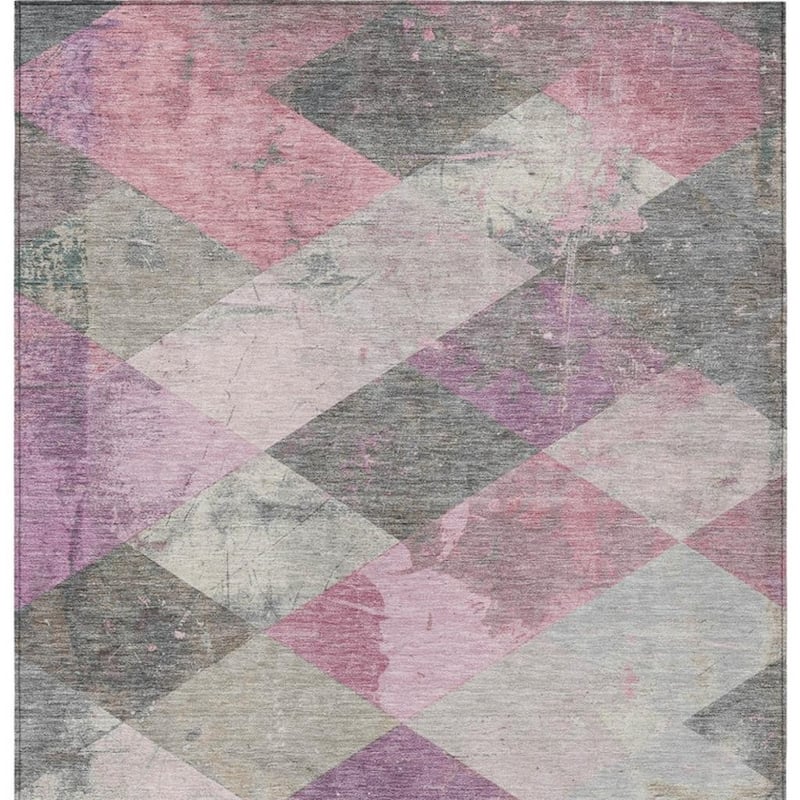 HomeRoots Geometric Transitional Rectangle Outdoor Rug