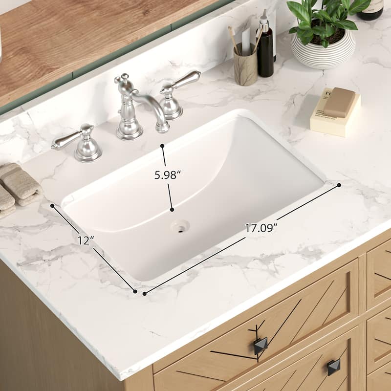60-inch Modern Double Bathroom Vanity Crafted with Solid Wood Frame