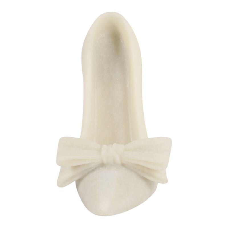 Modern Resin High Heel Sculpture - 9", White - 8.75"