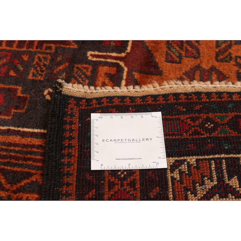 Teimani Burnt Orange Rug 3'11" x 6'10" - 3'11 x 6'10
