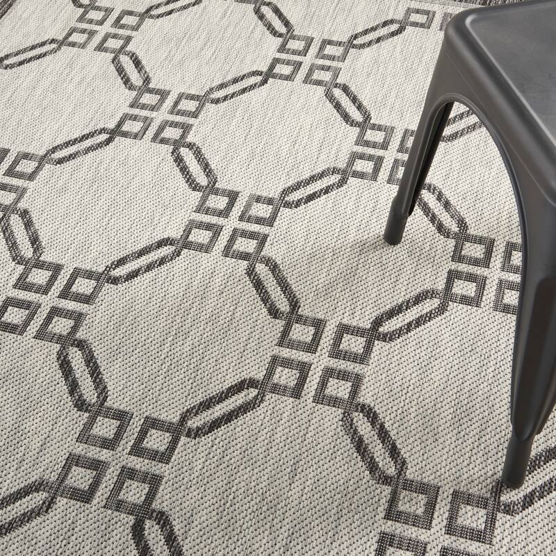Nourison Garden Party Geometric Casual Indoor/Outdoor Area Rug